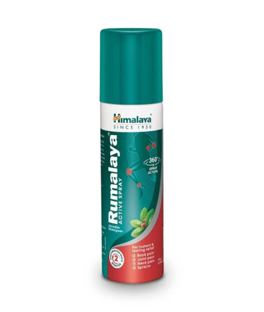 Pain Remover- Himalaya's Rumalaya Pain Remover Active Spray for Instant & Lasting Relief in Back Pain, Joint Pain, Neck Pain & Sprains - 50gm