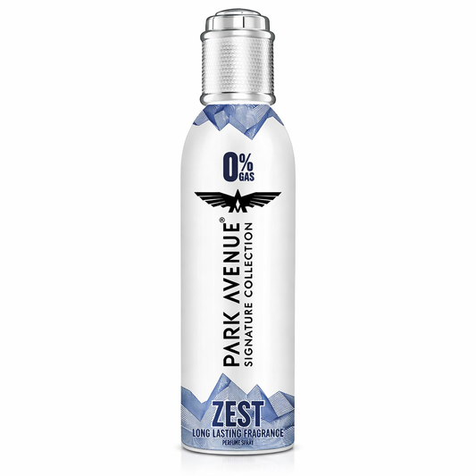 Perfumes & Deodorants- Park Avenue Signature Collection ZEST Long-Lasting Fragrance Perfume Spray with 0% Gas which contains Notes of Amber Intertwined with Mandarin, along with Woody and Musky Notes - 120ml