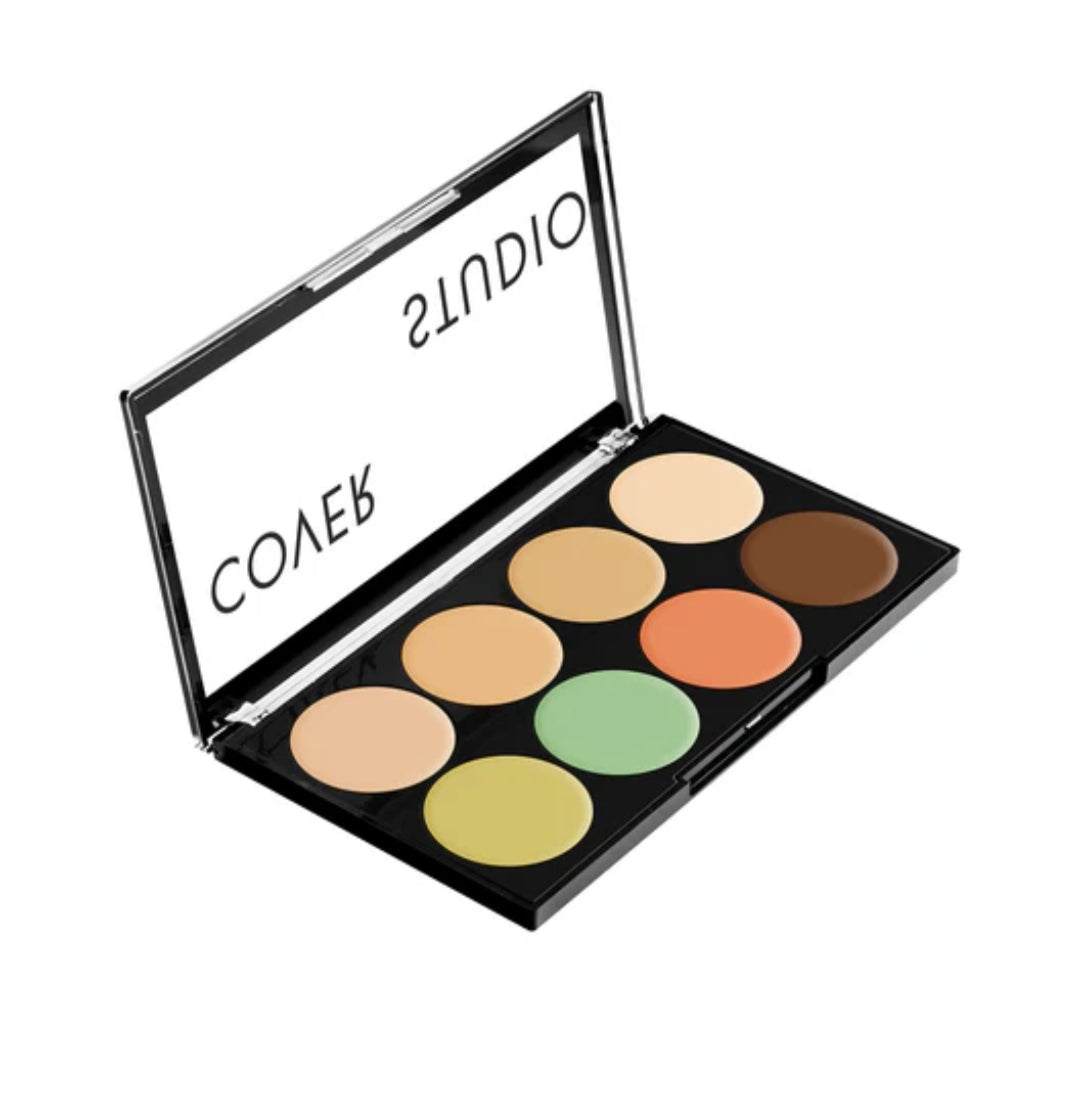 Makeup Concealer- Swiss Beauty Cover Studio Ultra Base Concealer Palette for Fresh, Natural and Breathing Skin