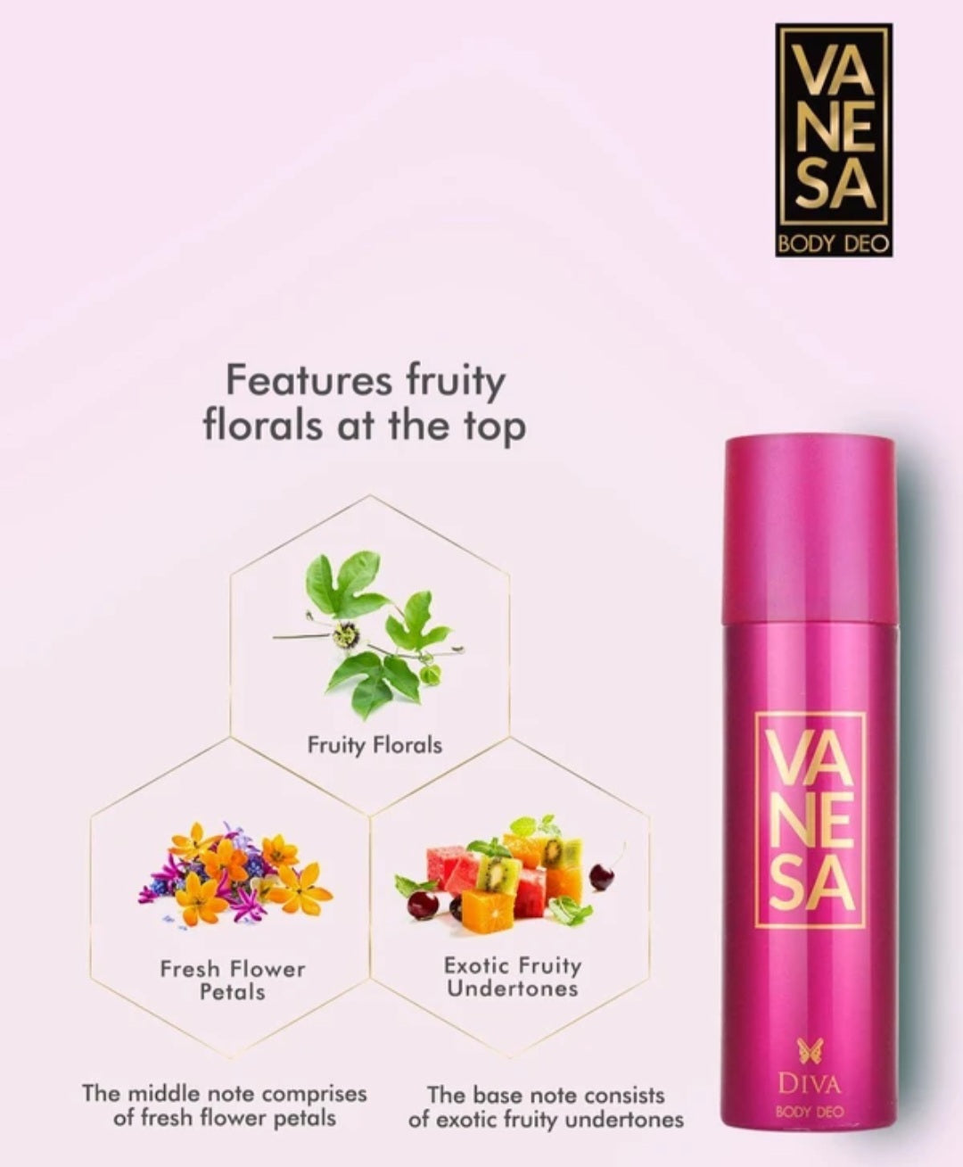 Perfumes & Deodorants- VANESA Diva Body Deo 150ml
