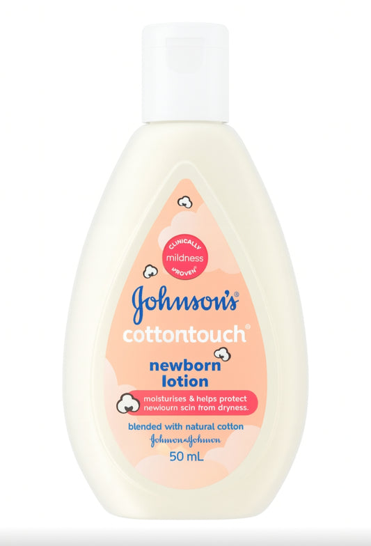 Baby Care Products- Johnson's Cottontouch Newborn Lotion which Moisturises Newborn Baby's Skin for a long time - 50ml