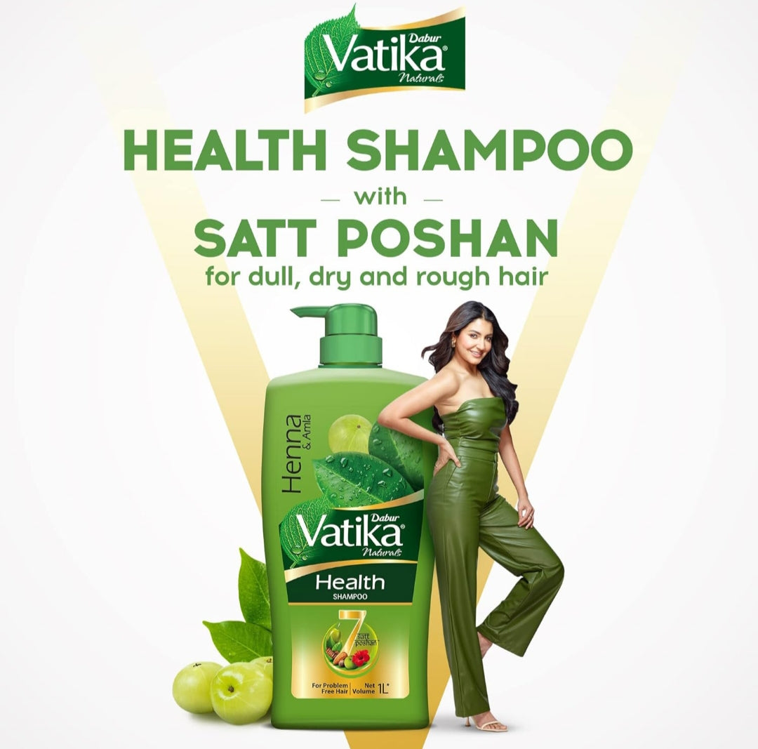 Hair Shampoo- Dabur Vatika Health Shampoo, 640ml