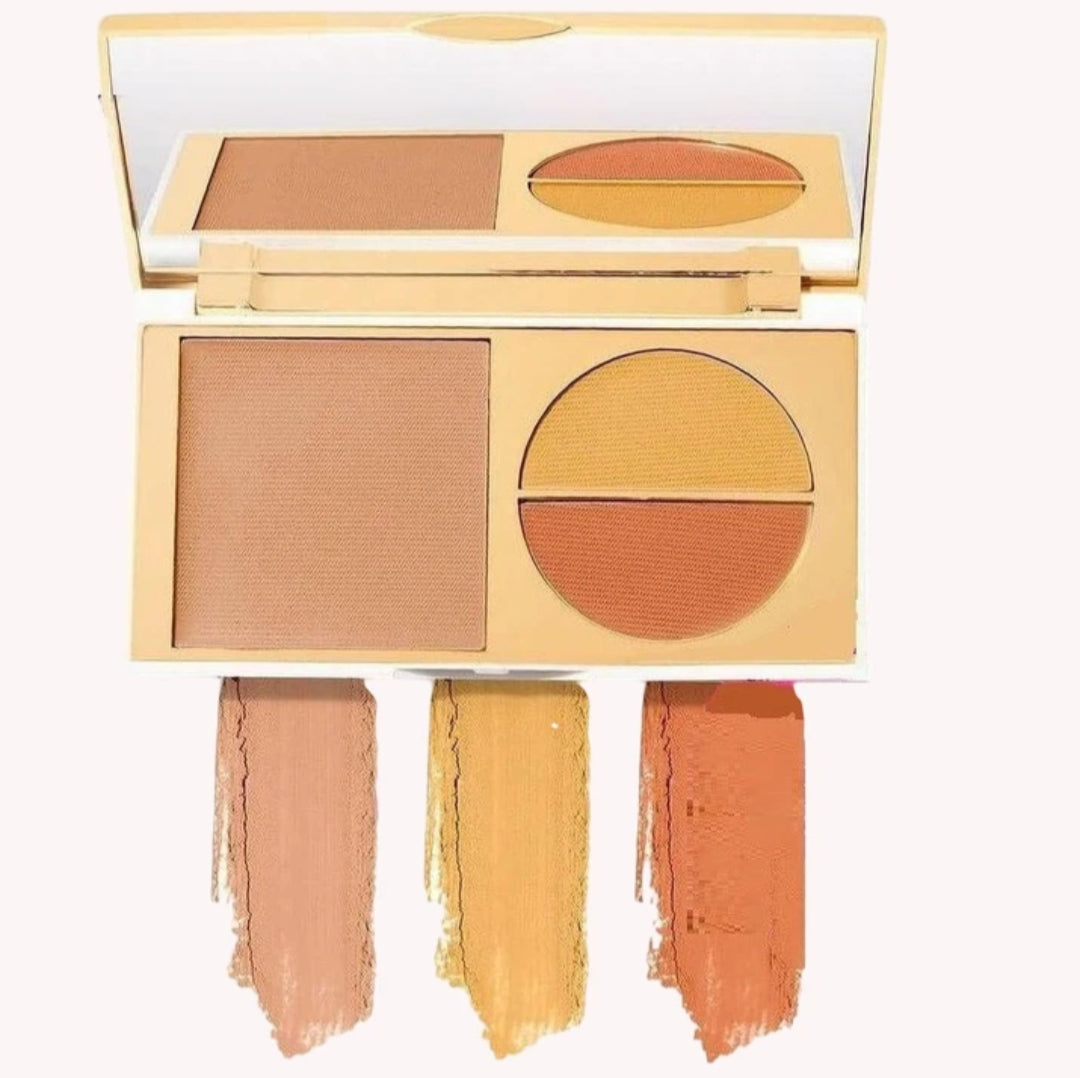 Makeup Kit- MyGlamm Total Makeover FF Matte Full Coverage Cream (5-in-1 : Primer, Concealer, Compact, Foundation and Skin Tone Corrector) Palette With SPF 30 - Hazelnut.