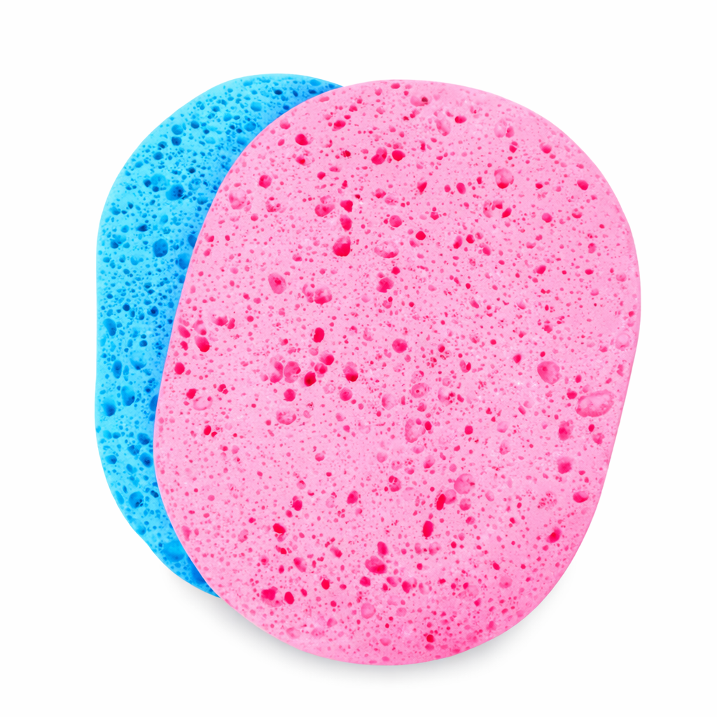 Makeup Puffs, Sponges & Blenders- Sweet Beauty Exfoliate Premium Quality Facial & Makeup Cleansing Sponges - Pack of 2 Pieces