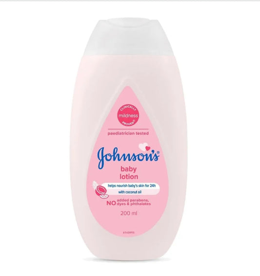 Baby Care Products- Johnson's Baby Lotion Enriched with Coconut Oil which Nourishes Baby's Skin for 24Hr - 100ml