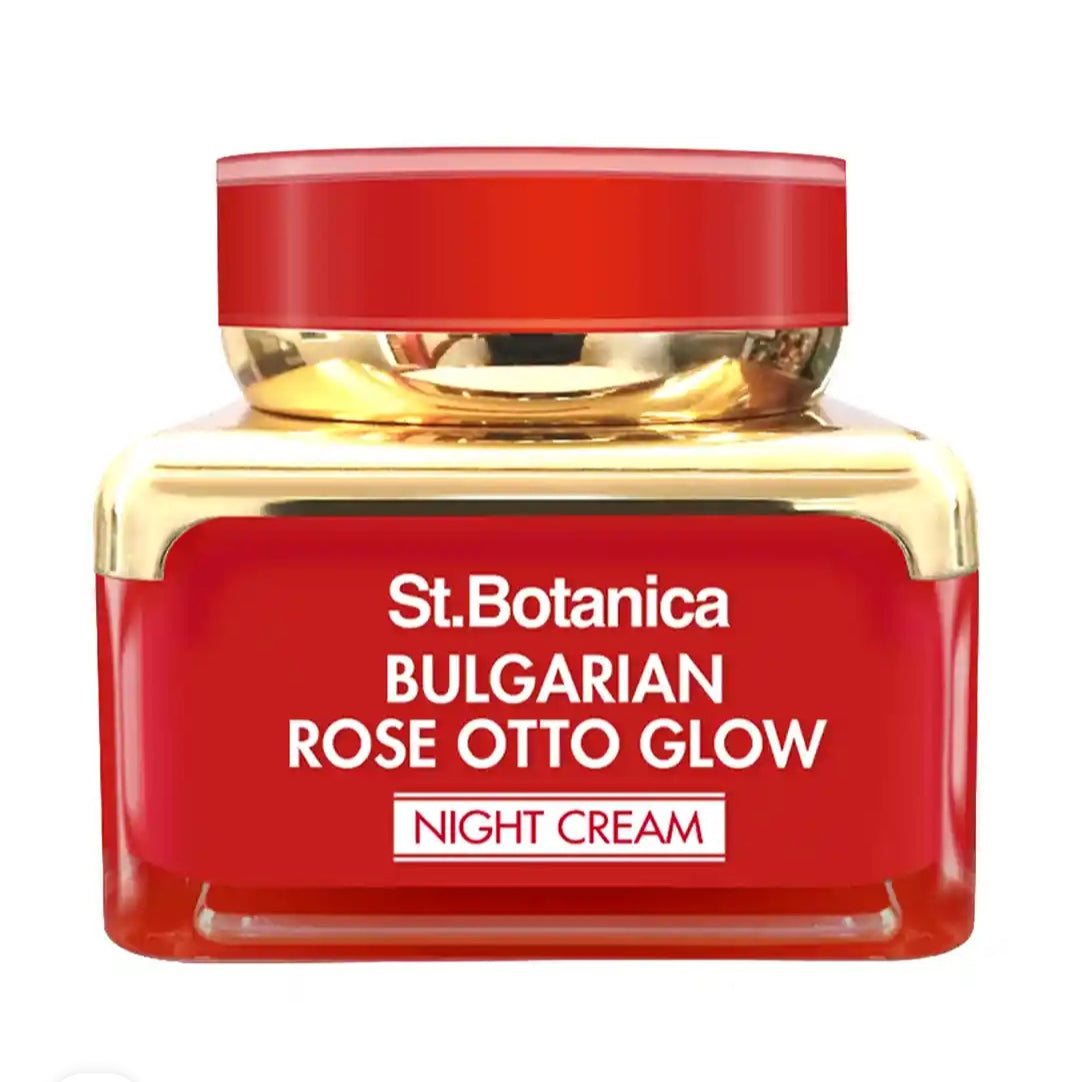 Brightening & Glowing Cream- St.Botanica Bulgarian Rose Otto Glow Night Cream which Hydrates & Nourishes the Skin 50gm