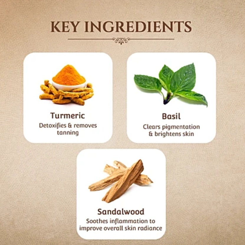 Face Sheet Mask- Khadi Essentials Ubtan Sheet Mask with Turmeric & Saffron for Glow & Radiance 25ml