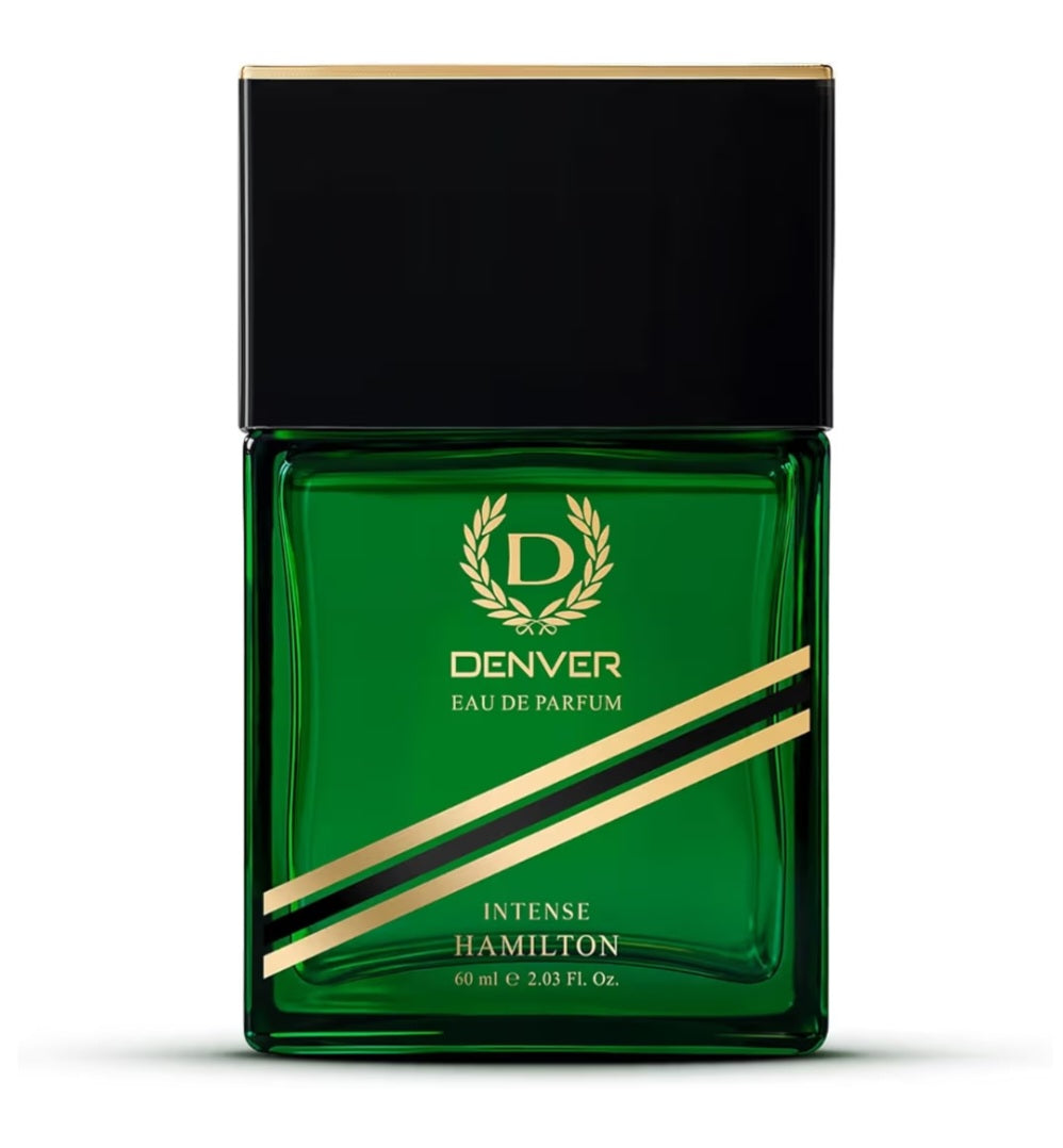 Perfumes & Deodorants- DENVER Hamilton INTENSE Long-Lasting Unisex Perfume with Amber, Woody and Fruity Notes - 60ml