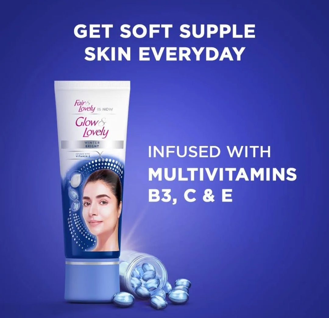 Brightening & Glowing Cream- Glow & Lovely Winter Bright HD Glow Cream infused with Vitamin-E 25gm