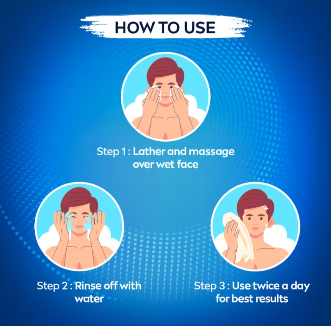 Face Wash- NIVEA Men Oil Control Face Wash with Air Cool Mint Crystal 50gm