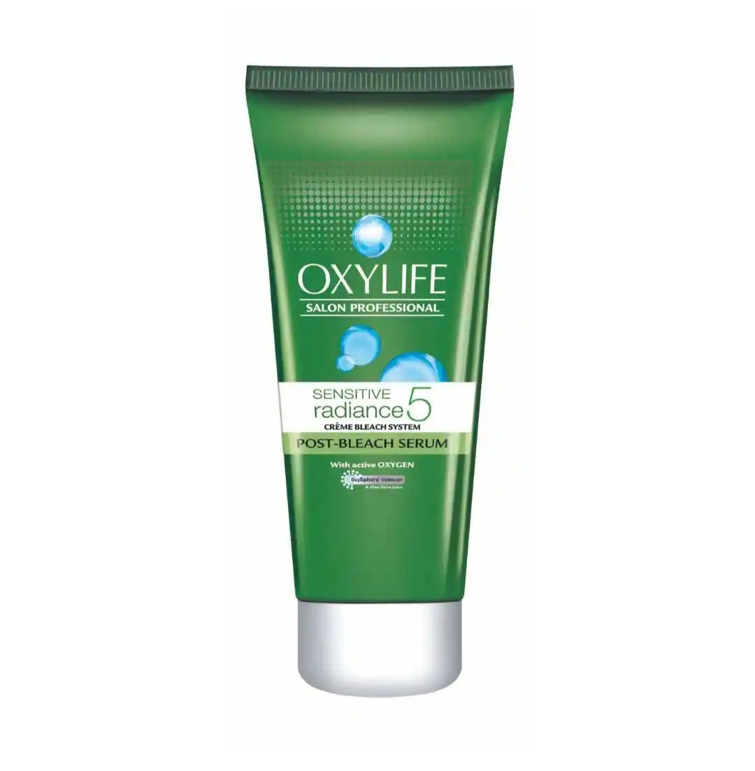 Bleach Cream- OXYLIFE Salon Professional's Aloe Vera enriched SENSITIVE Radiance-5 Bleach Cream with Active Oxygen for Sensitive Skin 310gm (Bleach Cream 210gm, Powder Activator 30gm, Pre-Bleach Cream 35gm & Post-Bleach Cream 35gm)