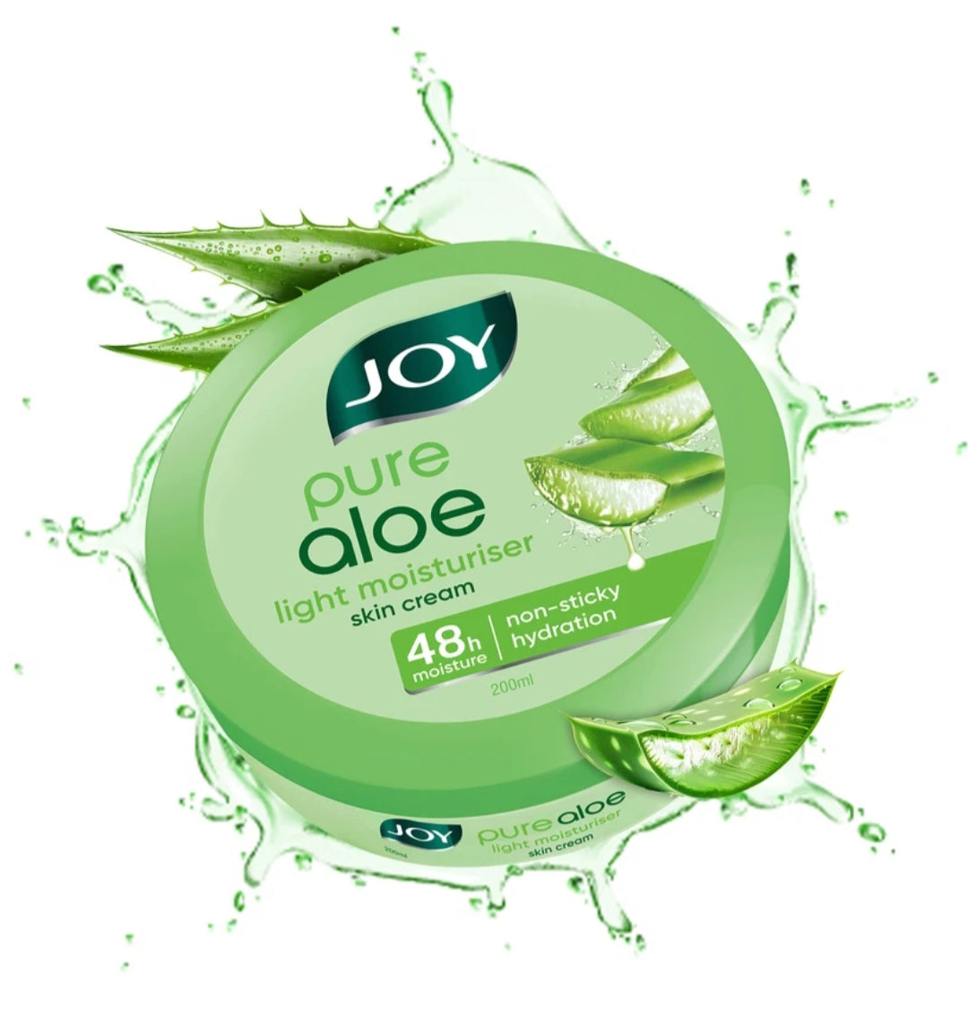 Lotions & Moisturizers- JOY Pure Aloe Light Non-Sticky Moisturiser Skin Cream which Moisturises Your Skin Upto 48 Hours - 100ml