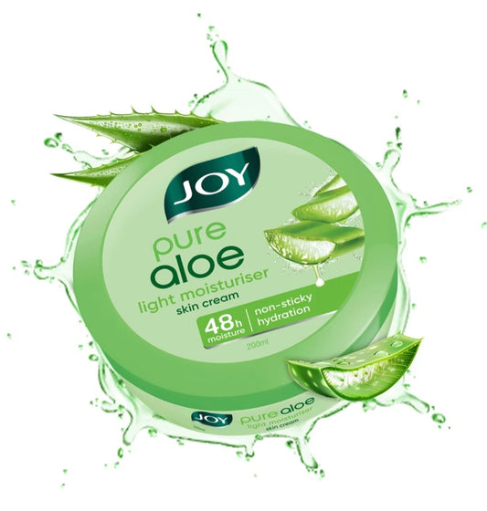 Lotions & Moisturizers- JOY Pure Aloe Light Non-Sticky Moisturiser Skin Cream which Moisturises Your Skin Upto 48 Hours - 100ml