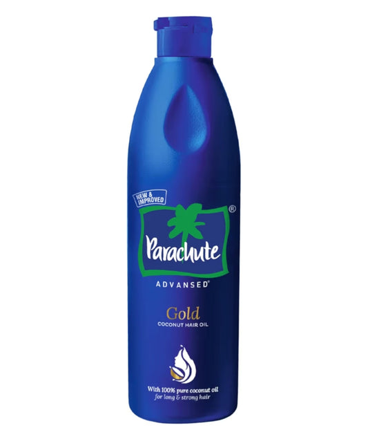 Hair Oil- Parachute Advansed Gold Coconut Hair Oil made with 100% Pure Coconut Oil and is enriched with Vitamin-E which Nourish Hair, Makes it Long, Strong & Healthy - 500ml