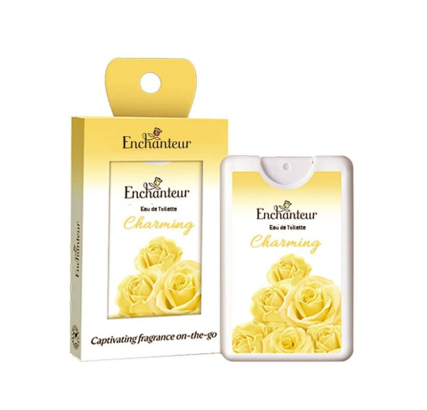 Perfumes & Deodorants- ENCHANTEUR CHARMING POCKET PERFUME 18ml 250 SPRAYS