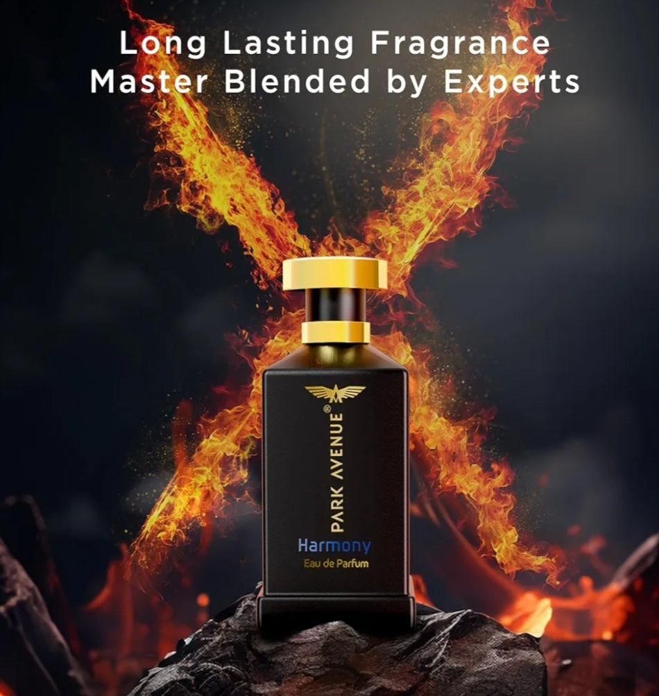 Perfumes & Deodorants- PARK AVENUE HARMONY Natural Perfume Spray for Men with Aromatic Blend Of Patchouli, Musk & Vetiver 50ml