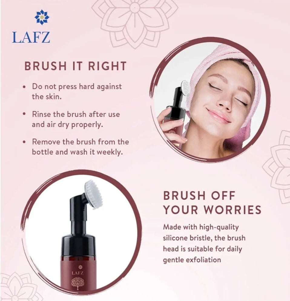 Face Wash- LAFZ Apple Cider Vinegar Foaming Face Wash with Aloe Vera & Holy Basil for Clean, Smooth & Glowing Skin 100ml