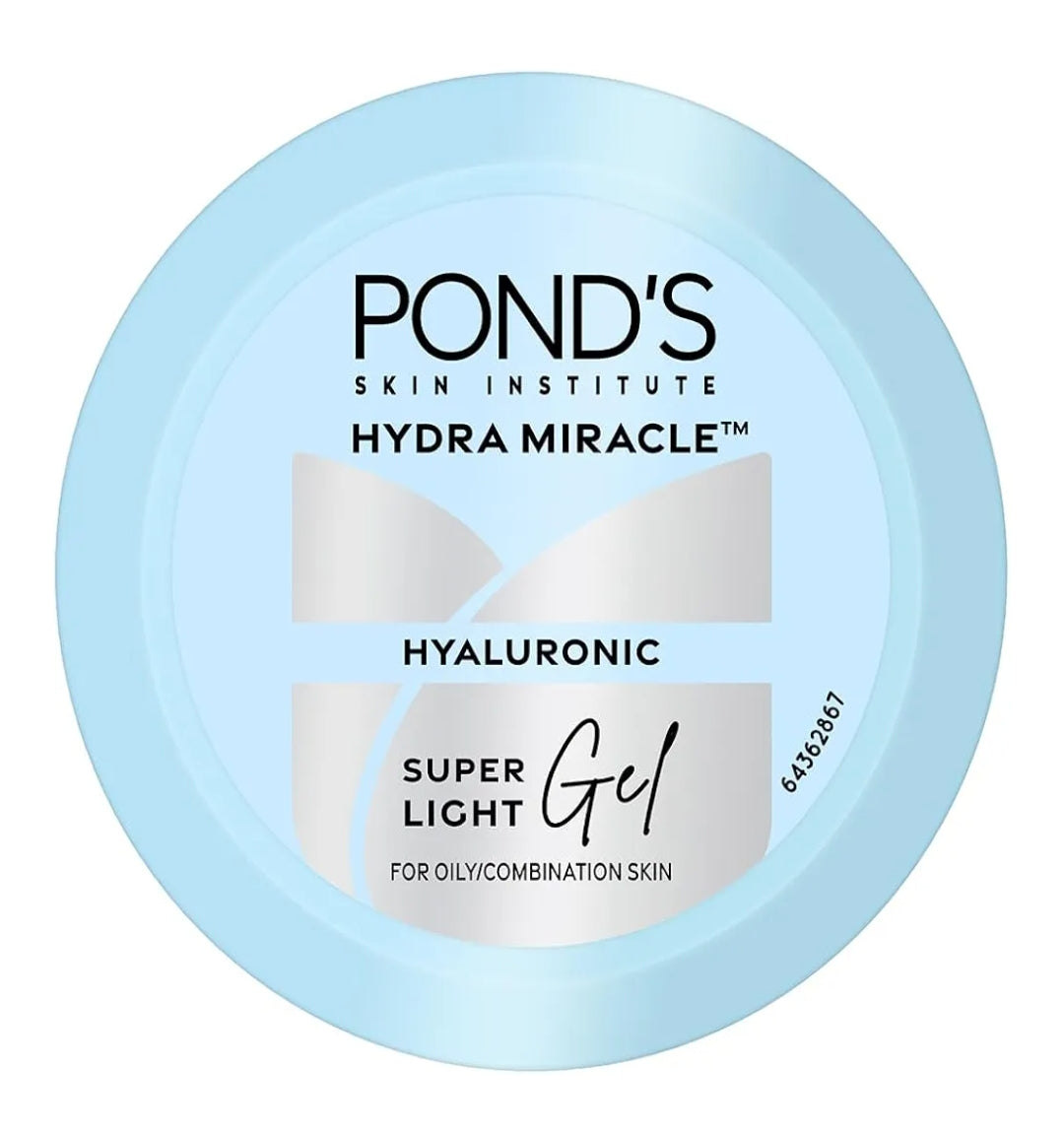 Lotions & Moisturizers- POND'S Hydra Miracle Hyaluronic Super Light Gel for Oily & Combination Skin 100ml