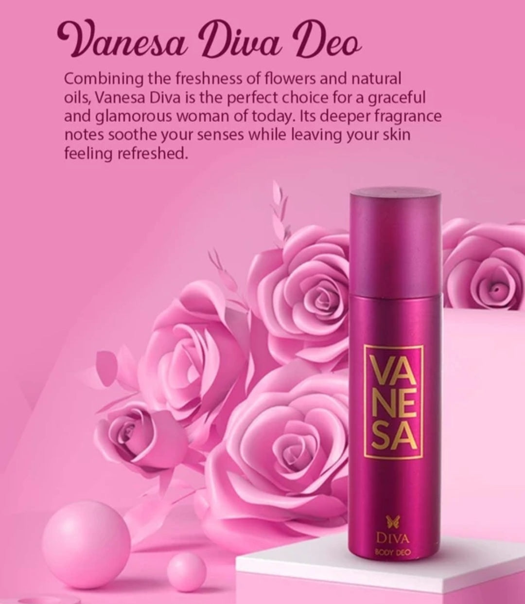 Perfumes & Deodorants- VANESA Diva Body Deo 150ml