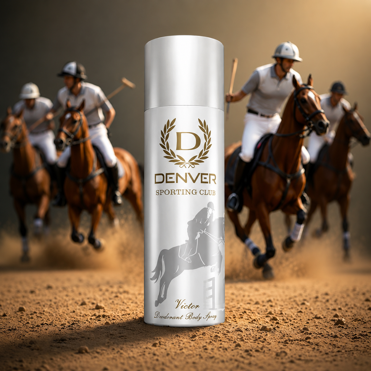 Perfumes & Deodorants- DENVER Sporting Club VICTOR Long-Lasting Deodorant Body Spray which keeps the sportsman fresh & confident towards victory - 150ml