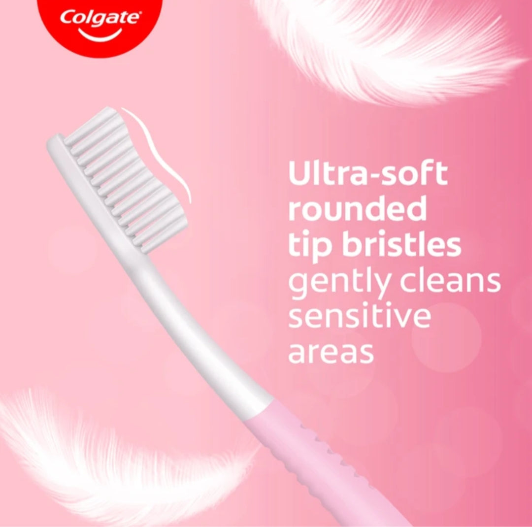 Tooth Brush- Colgate Sensitive Mega Saver Pack of 4 Feather Touch Soft Toothbrushes Designed for Sensitive Teeth