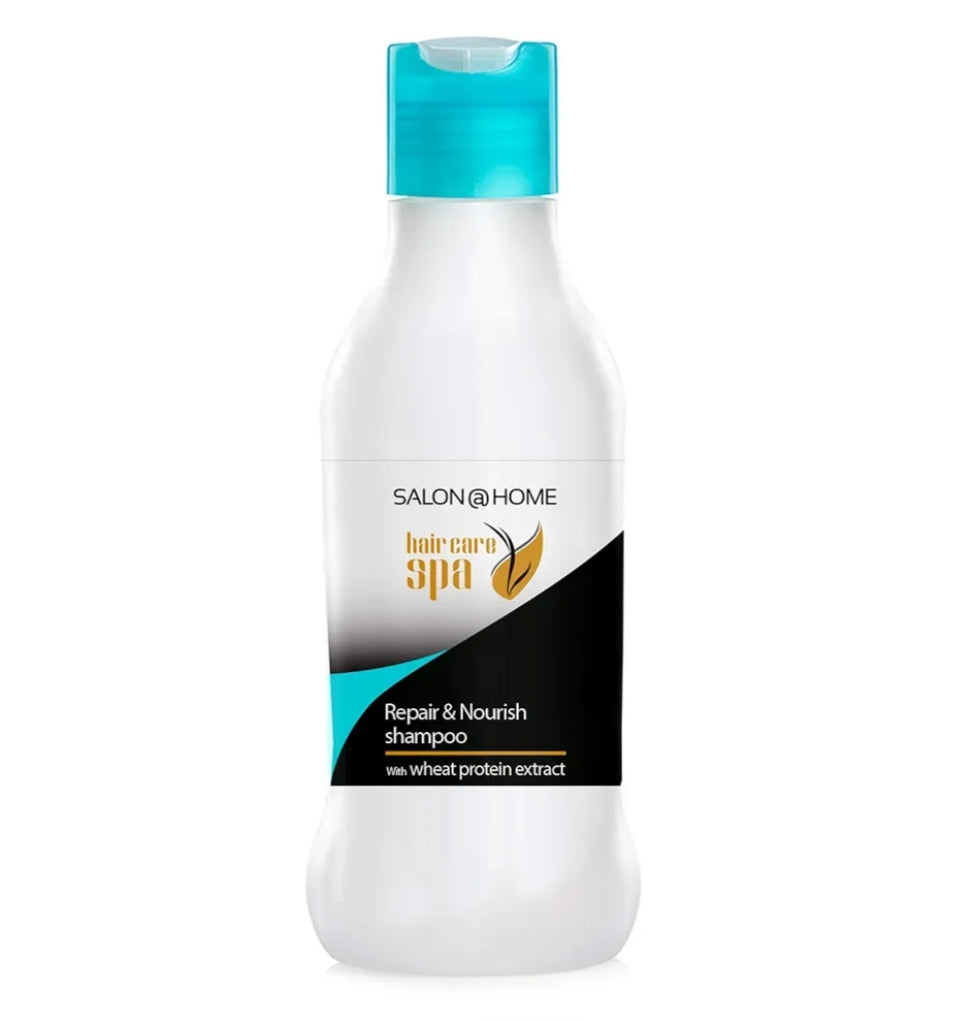 Hair Spa- Salon@Home Hair Care Spa Kit with Repair & Nourish Shampoo (1 unit-50ml), Nourishing Cream (2 units-100ml each) and Purifying Tonic (2 units-10ml each)