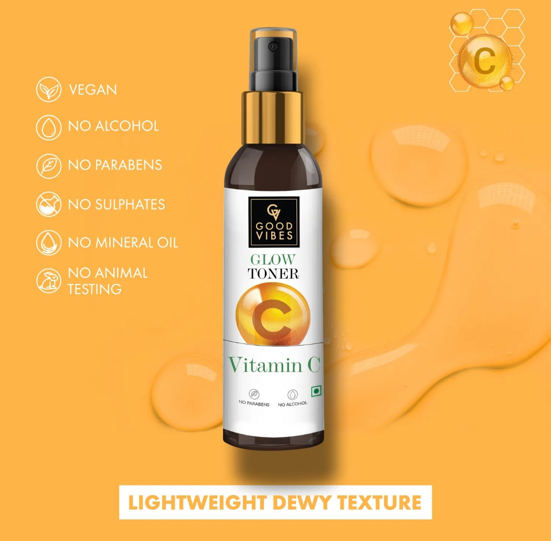Face Toner- Good Vibes Vitamin-C Glow Toner 120ml