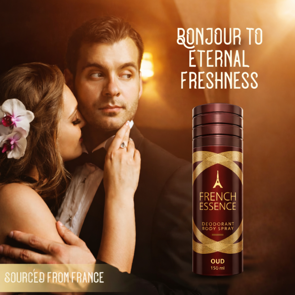 Perfumes & Deodorants- French Essence OUD Unisex Long-Lasting Deodorant Body Spray with Top Notes of Citrus, Mid Notes of Coconut, and Base Notes of Oud - 150ml