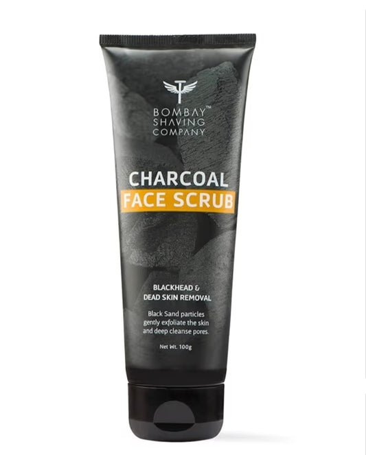 Face Scrub- Bombay Shaving Company's Sulphate Free & Paraben Free Charcoal Face Scrub which Eliminates Blackheads and Removes Dead Skin 100gm
