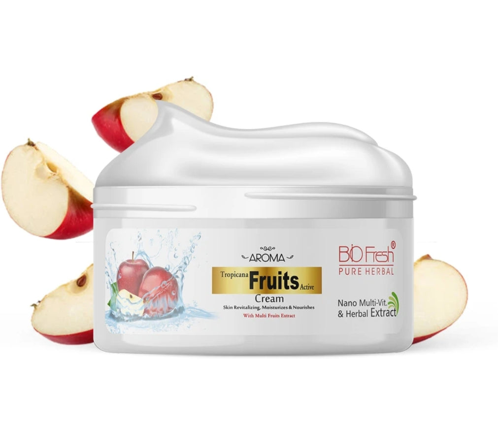 Lotions & Moisturizers- BioFresh Pure Herbal Aroma Tropicana Fruits Skin Moisturizing Cream with Multi Fruits Extract which Revitalizes, Moisturizes & Nourishes the Skin 200ml