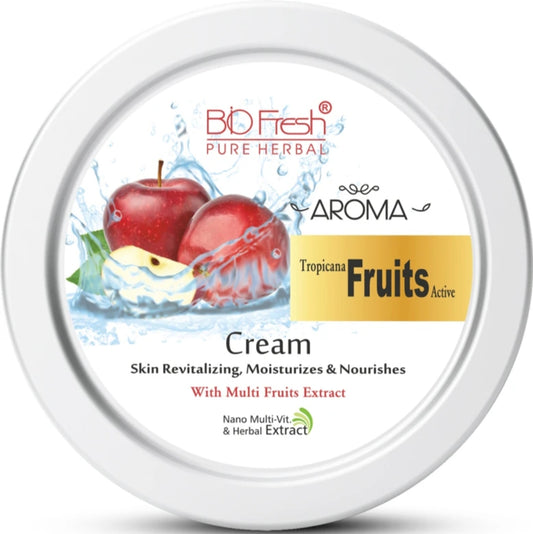 Lotions & Moisturizers- BioFresh Pure Herbal Aroma Tropicana Fruits Skin Moisturizing Cream with Multi Fruits Extract which Revitalizes, Moisturizes & Nourishes the Skin 200ml