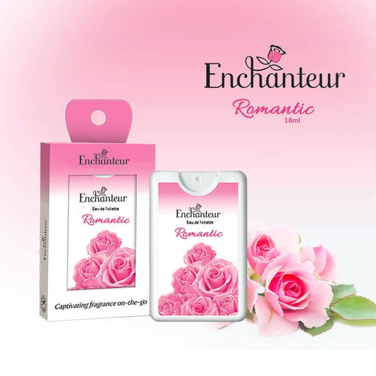 Perfumes & Deodorants- ENCHANTEUR ROMANTIC POCKET PERFUME 18ml 250 SPRAYS